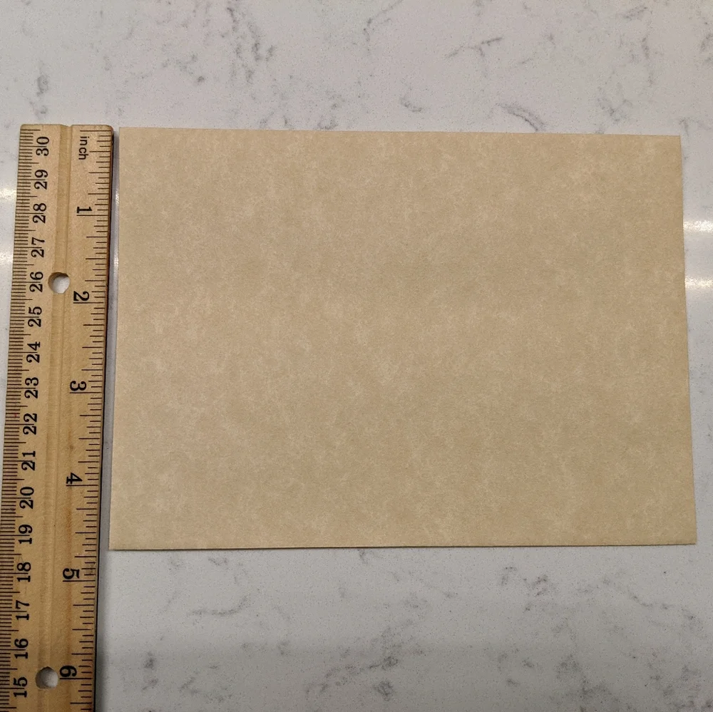 100 Pack Cream Brown A6 Invitation Envelopes Set - 4 3/4